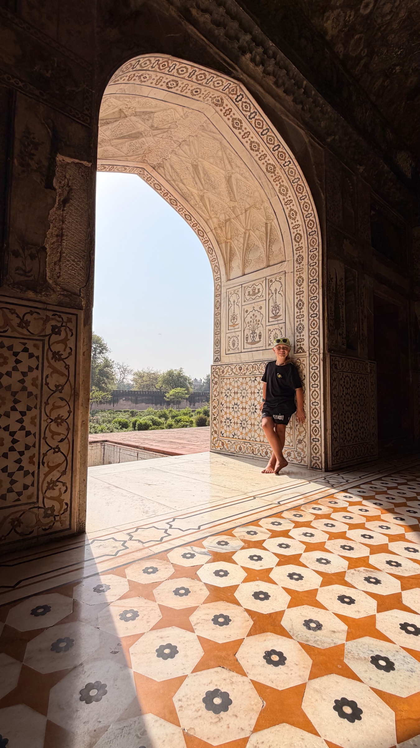 Jax inside the Baby Taj