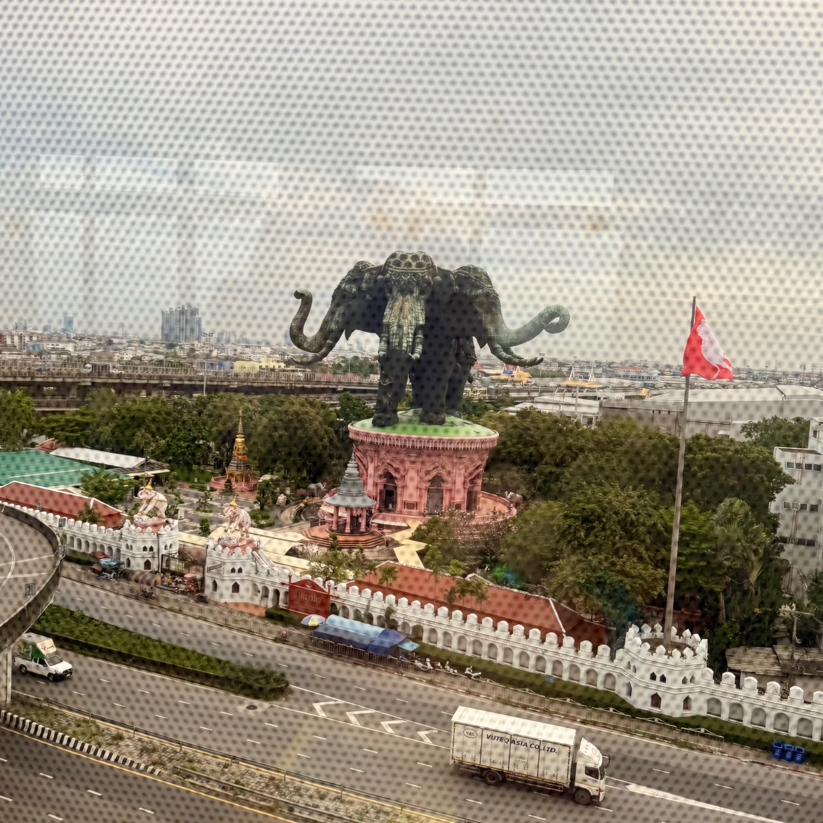View of Erawan Museum from the BTS